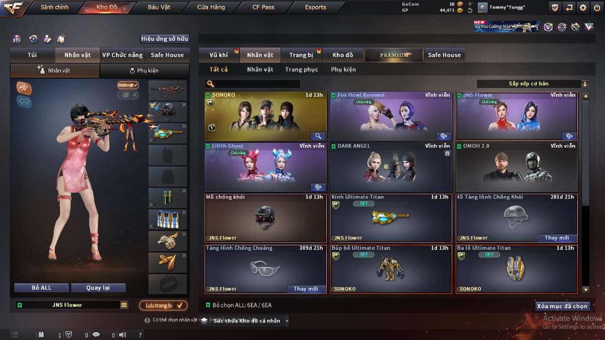 shop acc cf uy tin gia re